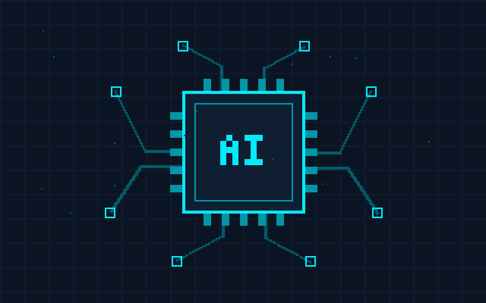 AI 芯片像素插图
